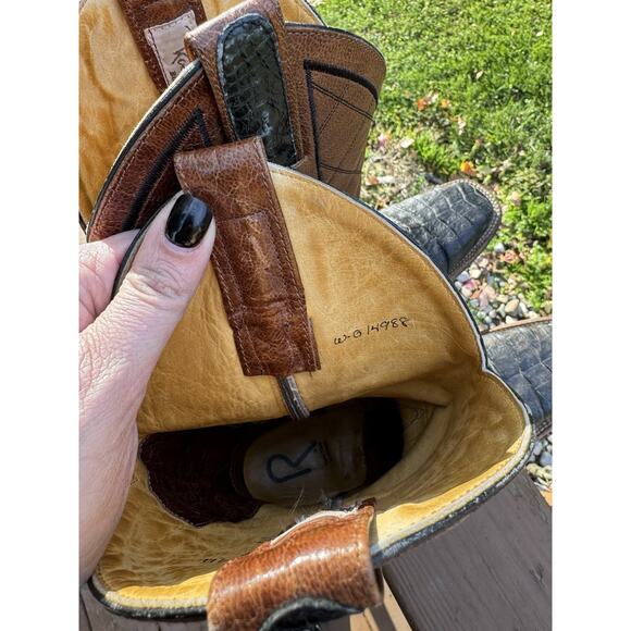 Rod Patrick Caiman Belly Black Western Boot - Women’s 10AA - Picture 6 of 8